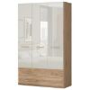 Obrazek Szafa 3d2s Gala p32/gl pacific walnut/beige