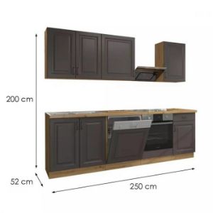 Obrazek Kuchnia Stilo 250 grafit mat/artisan