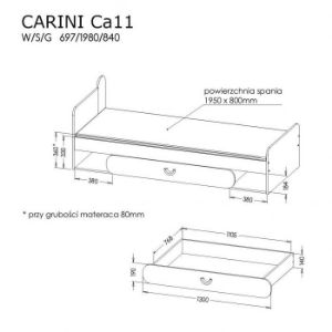 Obrazek Łóżko Carini CA11