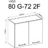 Obrazek Szafka kuchenna Vigo grafit 80G-2F