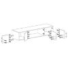 Obrazek Nadstawka szafy Smart SRN1 200 cm dąb sonoma/biały