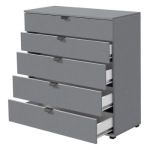 Obrazek Komoda Duerto 5F 90 szara 11008297