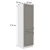 Obrazek Szafka kuchenna Stilo claygrey/biały 60dk/210 2f