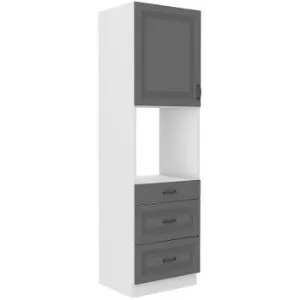 Obrazek Szafka kuchenna Stilo dustgrey/biały 60dps/210 3s 1f