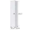 Obrazek Szafa 1D Kiki P1-BE/KI-15 white/white 