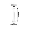 Obrazek Lampa ogrodowa Inox 8263 LP450 chrom