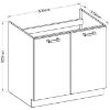 Obrazek Szafka kuchenna Eko White 80ZL 2F BB