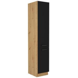 Obrazek Szafka kuchenna Modena 40dk-210 2f czarny/dąb artisan