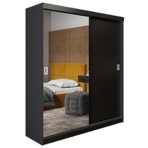 Szafa Retro 138 1L grafit / front czarny