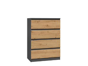 Obrazek Komoda Umo P4 antracyt/dąb artisan