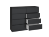 Obrazek Komoda Umo P8 120 (czarny)