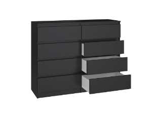Obrazek Komoda Umo P8 120 (czarny)