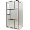 Obrazek Ścianka WALK-IN NOTTE 100X195 czarna