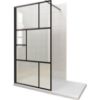 Obrazek Ścianka WALK-IN NOTTE 100X195 czarna
