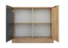 Obrazek Komoda Laos 2D dąb wotan/czarny