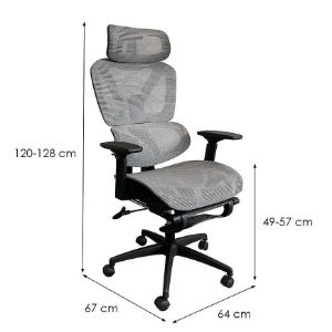 Obrazek Krzesło Obrotowe Neo Mlm-611742 szary