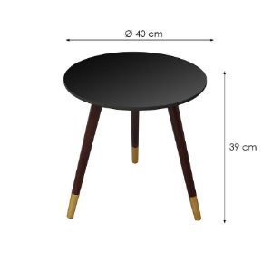 Obrazek Stolik Kawowy 62059-40x40 czarny