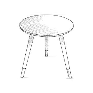 Obrazek Stolik Kawowy 62059-40x40 czarny