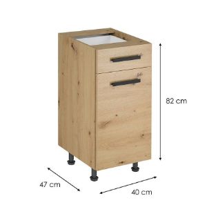 Obrazek  Szafka kuchenna Langen d40s1 uchwyt dąb artisan 