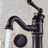 Obrazek Bateria umywalkowa Rea Vintage czarna