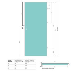 Obrazek  Drzwi Wewnetrzne Prestige PY 02 80L KL dąb catania 