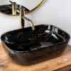Obrazek Umywalka nablatowa Belinda Black Marble Shiny