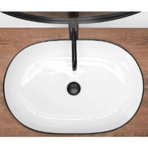 Obrazek Umywalka nablatowa Cleo 61 Black Edge