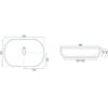 Obrazek Umywalka nablatowa Cleo 61 Black/Aiax Matt