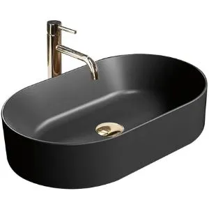 Umywalka nablatowa Nadia 60 Black Matt