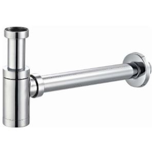 Półsyfon butelkowy ozdobny okrągły chrom lux 22933