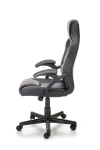 Obrazek Fotel gabinetowy Velma czarny/popielaty