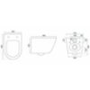 Obrazek Miska zawieszana Carlo Mini Rimless white/black