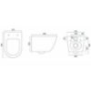 Obrazek Miska zawieszana Carlo Mini Rimless duroplast