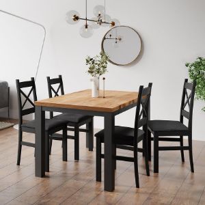 Obrazek Stół Oskar d120 czarny/craft