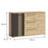 Obrazek Komoda Molto ml 12 black