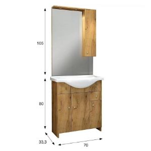 Obrazek Zestaw Bratysława D75 Dsm L1523 4D1S Dąb Złoty