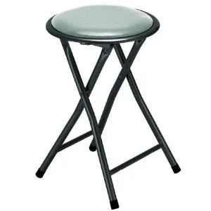 Taboret składany Alto Black szary