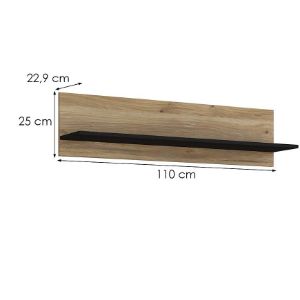 Obrazek Półka wisząca Liona LYAB01-M687 dąb Mauvella /dąb Cabezone