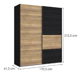 Obrazek Szafa ubraniowa 170 Liona LYAS82411-M688 dąb Mauvella/dąb Cabezone