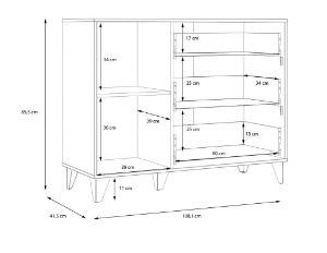 Obrazek Komoda Lya LYAK221-M688