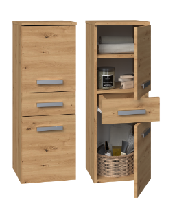 Słupek łazienkowy Luiza 5 dąb artisan