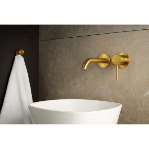 Obrazek Bateria umywalkowa podtynkowa Moza Gold