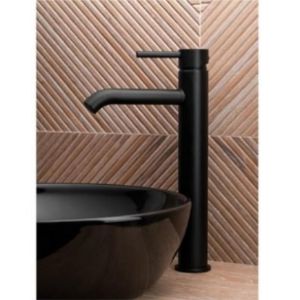 Obrazek Bateria umywalkowa nablatowa Moza Black