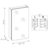 Obrazek Szafka z lustrem Aruba 40 cm
