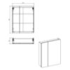 Obrazek Szafka z lustrem Aruba 60 cm