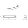 Obrazek Uchwyt L-128 Uno czarny (1 SZT)