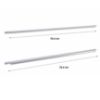 Obrazek Uchwyty krawędziowe Cetina chrom 80 cm (2 szt)