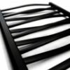 Obrazek Grzejnik łazienkowy Łezka 3D Ł3D 26/40 czarny 1435x440 mm 