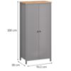 Obrazek Szafa 2D Melini Gray F