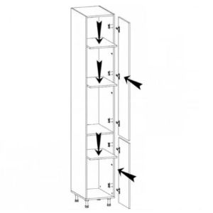 Obrazek Szafka kuchenna Langen d40sp grey
